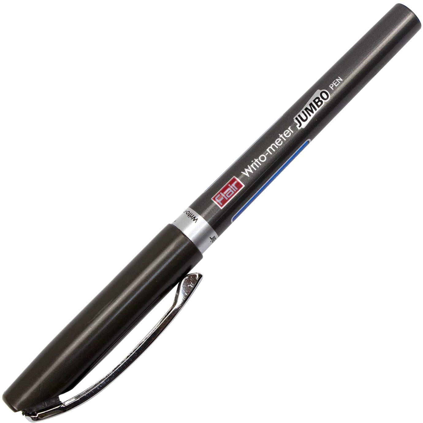 Ручка шариковая масляная Flair Writometer 871B синяя Jumbo