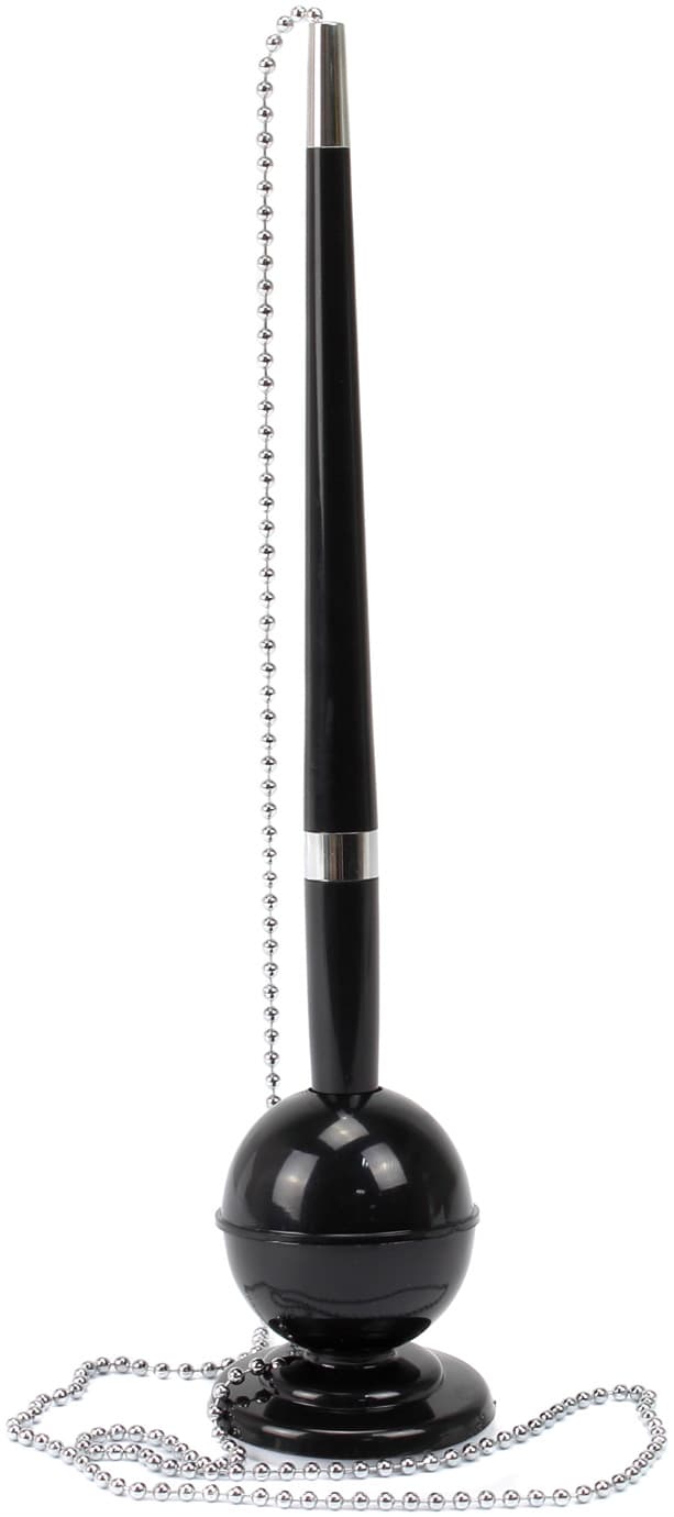 Ручка шариковая настольная Economix Desk Pen 0,5 мм с подставкой на металлической цепочке (1) (50) E10128