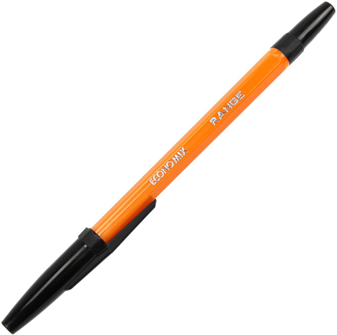 Ручка шариковая Economix Orange 0,8мм черная (50) (1000) (4000) E10138-01 