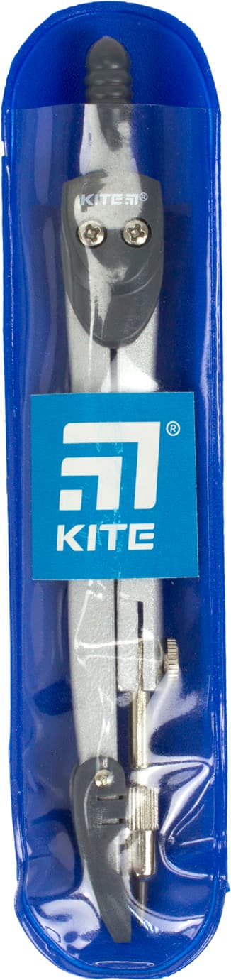 Циркуль Kite 125 мм, сірий, в чохлі PVC (10) (50) K18-382-03/0001