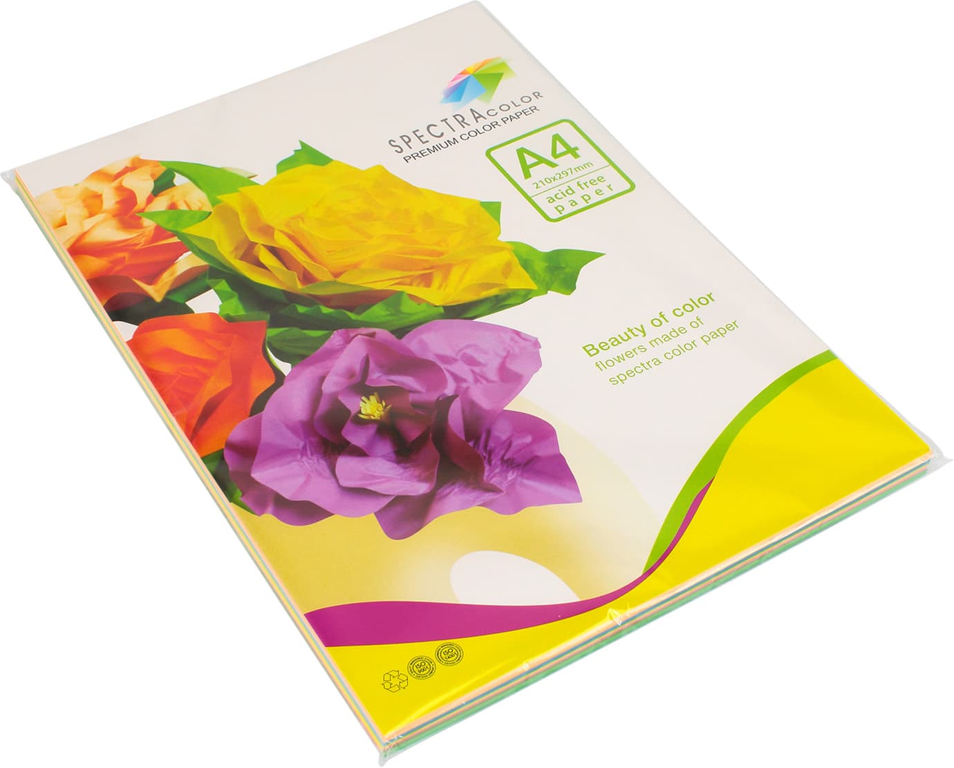 Папір кольоровий А4 80г/м2 пастель 5х20 Spectra Color-Rainbow Pack Light IT 82 Т 100 шт (22) (25)