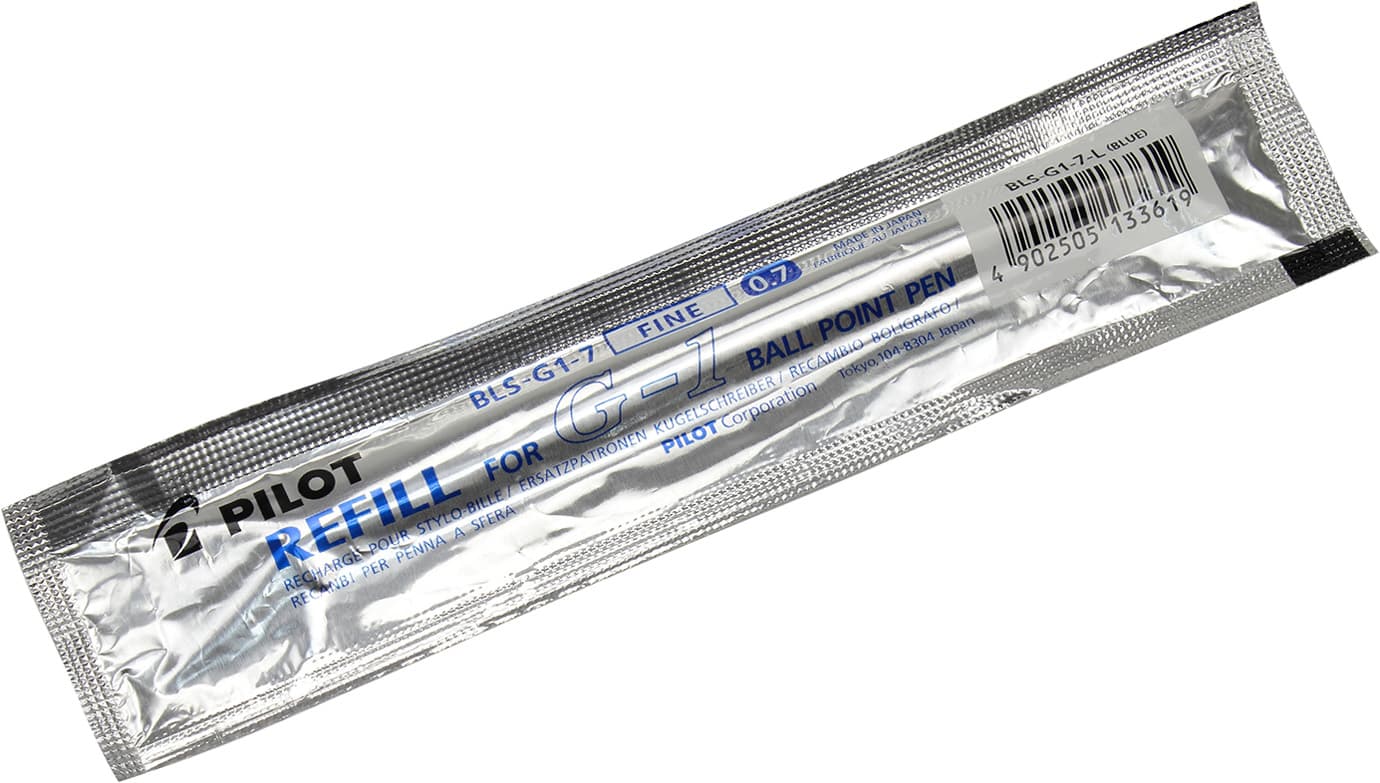 Стрижень гелевий Pilot 0,7мм синій для BL-G1,BLGP-G1 (12) BLS-G1-7-L