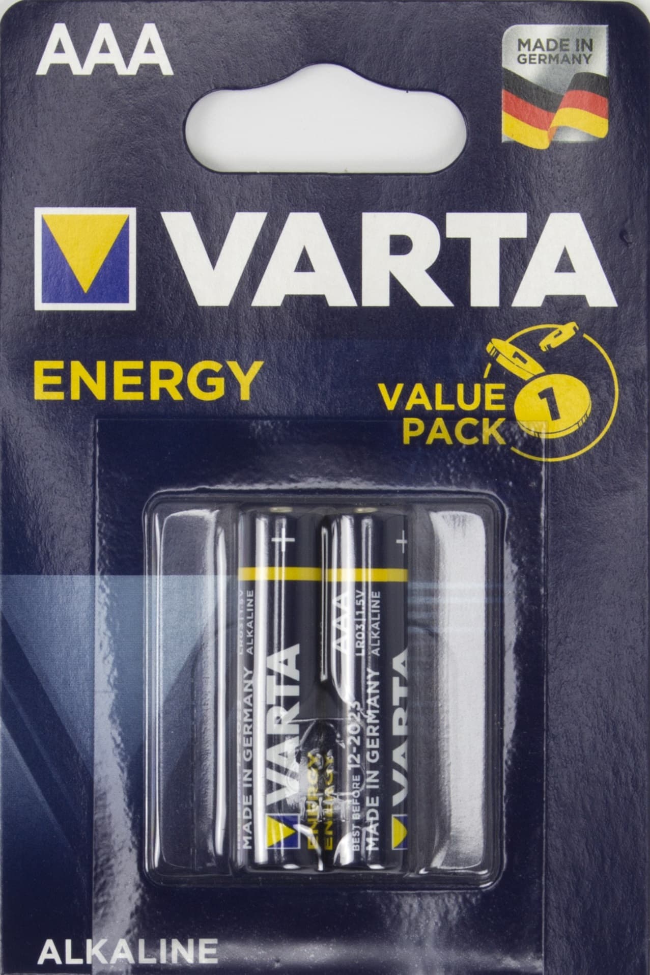 Батарейки Varta energy LR-03 блистер 2 шт (20)