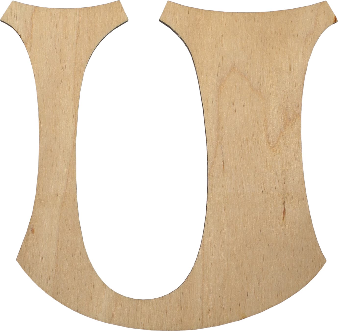 Заготовка фанера літера англійська U h10см (5)