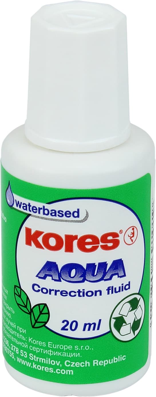 Коректор з пензликом Kores Aqua К69101 20мл водяна основа