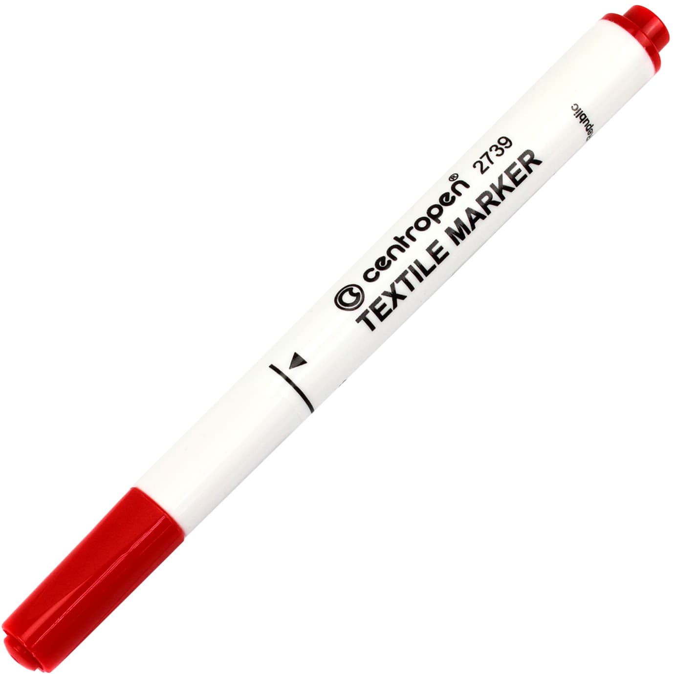 Маркер Centropen Textile 2мм красный 2739
