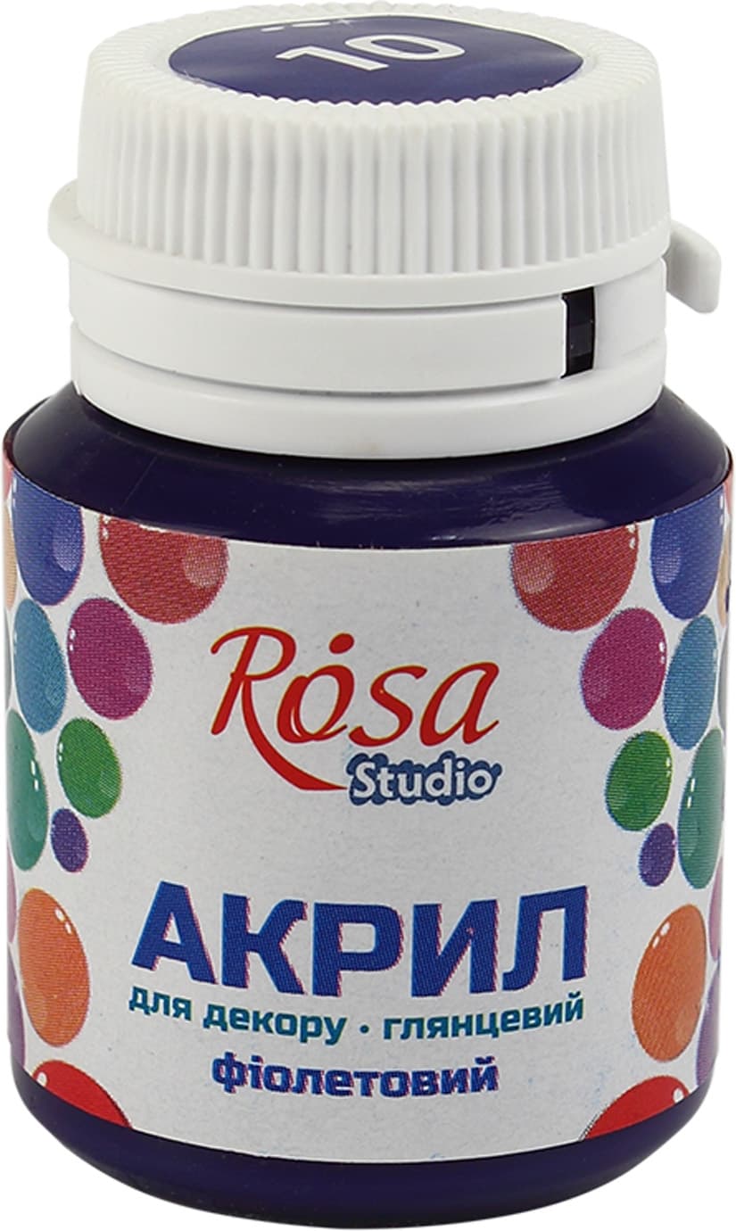Акрил для декора Rosa Studio 20мл глянцевый фиолетовый 21010/2738
