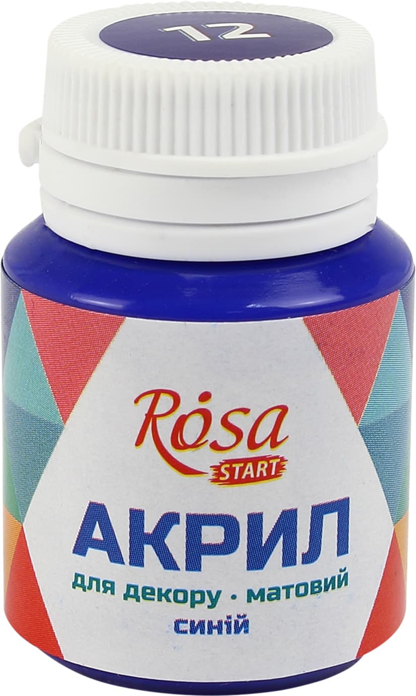 Акрил для декора Rosa Start 20мл матовый синий 20012/9146
