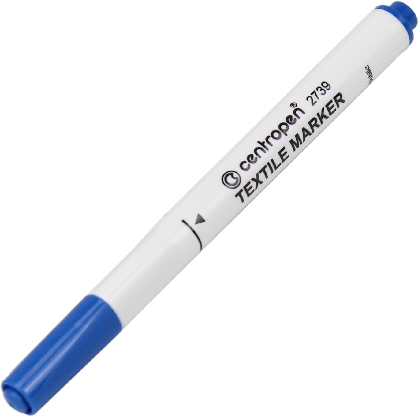 Маркер Centropen Textile 2мм синий 2739
