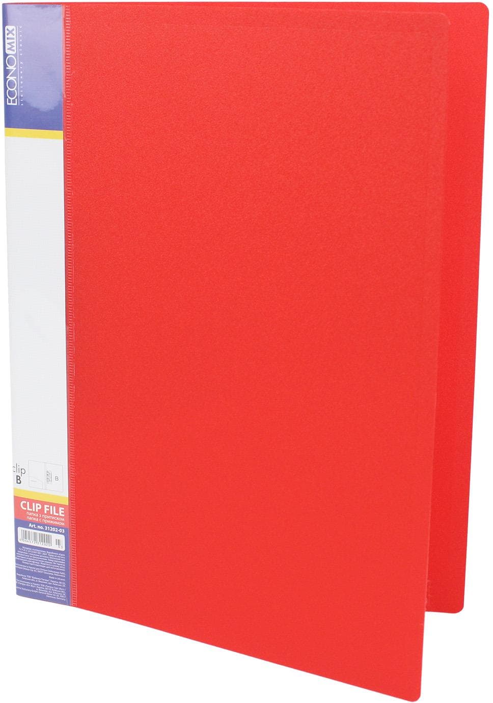 Папка с зажимом Economix А4 CLIP B красная (1) (20) E31202-03 