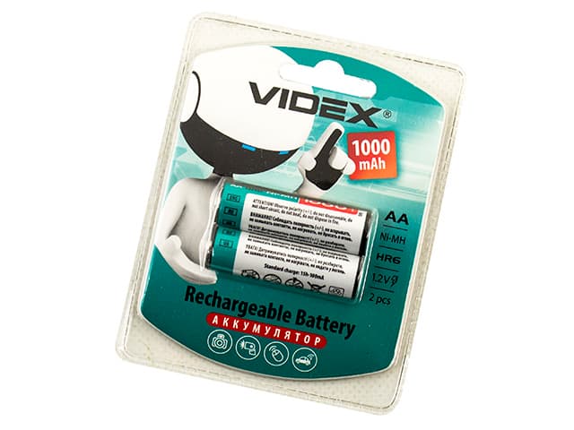 Акумулятори Videx (HR-06,1000 mAh)/блістер 2 шт