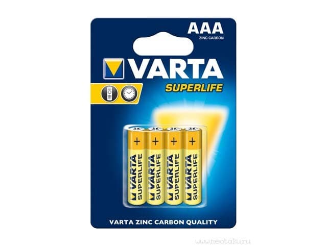 Батарейки Varta Superlife R-03 блістер 4 шт (12) (24)