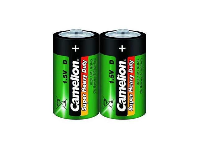 Батарейки Camelion green R-20 блістер 2 шт (6) (72)