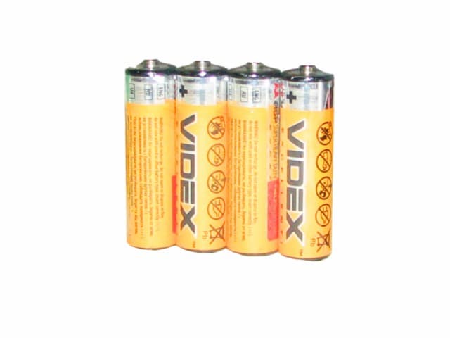 Батарейки Videx R-06 плівка 4 шт (15) (300)