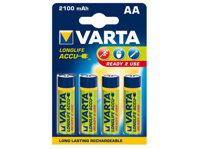 Акумулятори Varta Ni-Mh (R-06, 2100 mAh) блістер 4 шт (10)