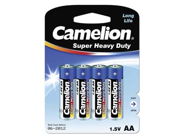 Батарейки Camelion blue R-06 блістер 4 шт (12) (240)