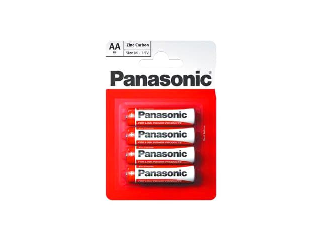 Батарейки Panasonic zinc carbon R-06 блістер 4 шт (12) (60)