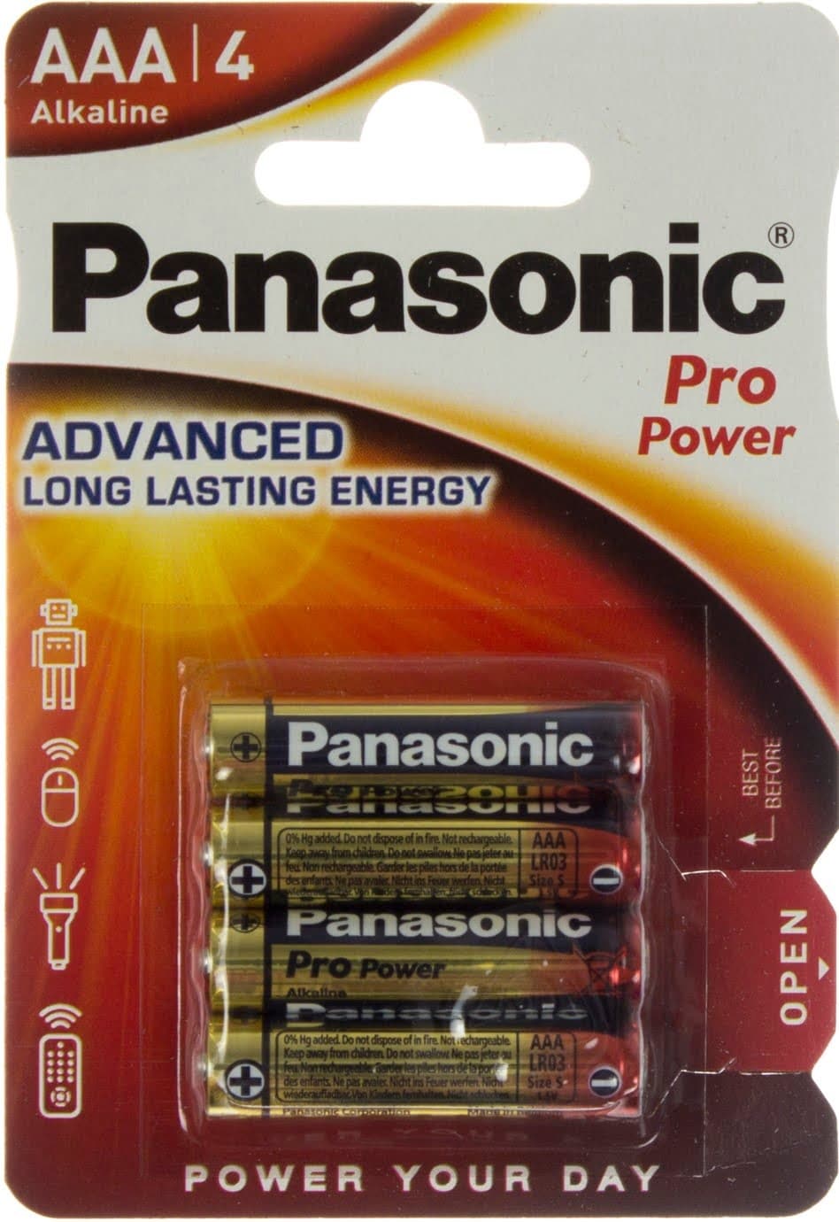 Батарейки Panasonic Pro Power LR-03 блістер 4 шт (12)