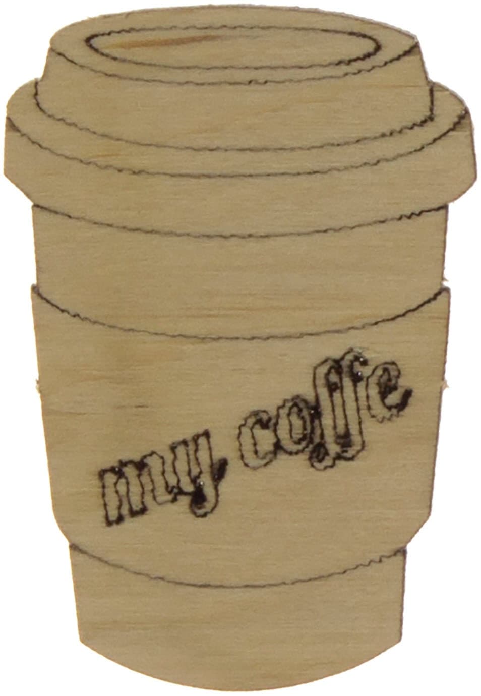 Філіжанка кави 4х3 см фанера (5)