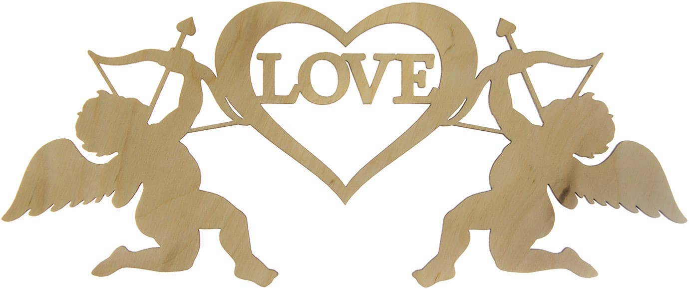 Янголи Love 28х12 см фанера