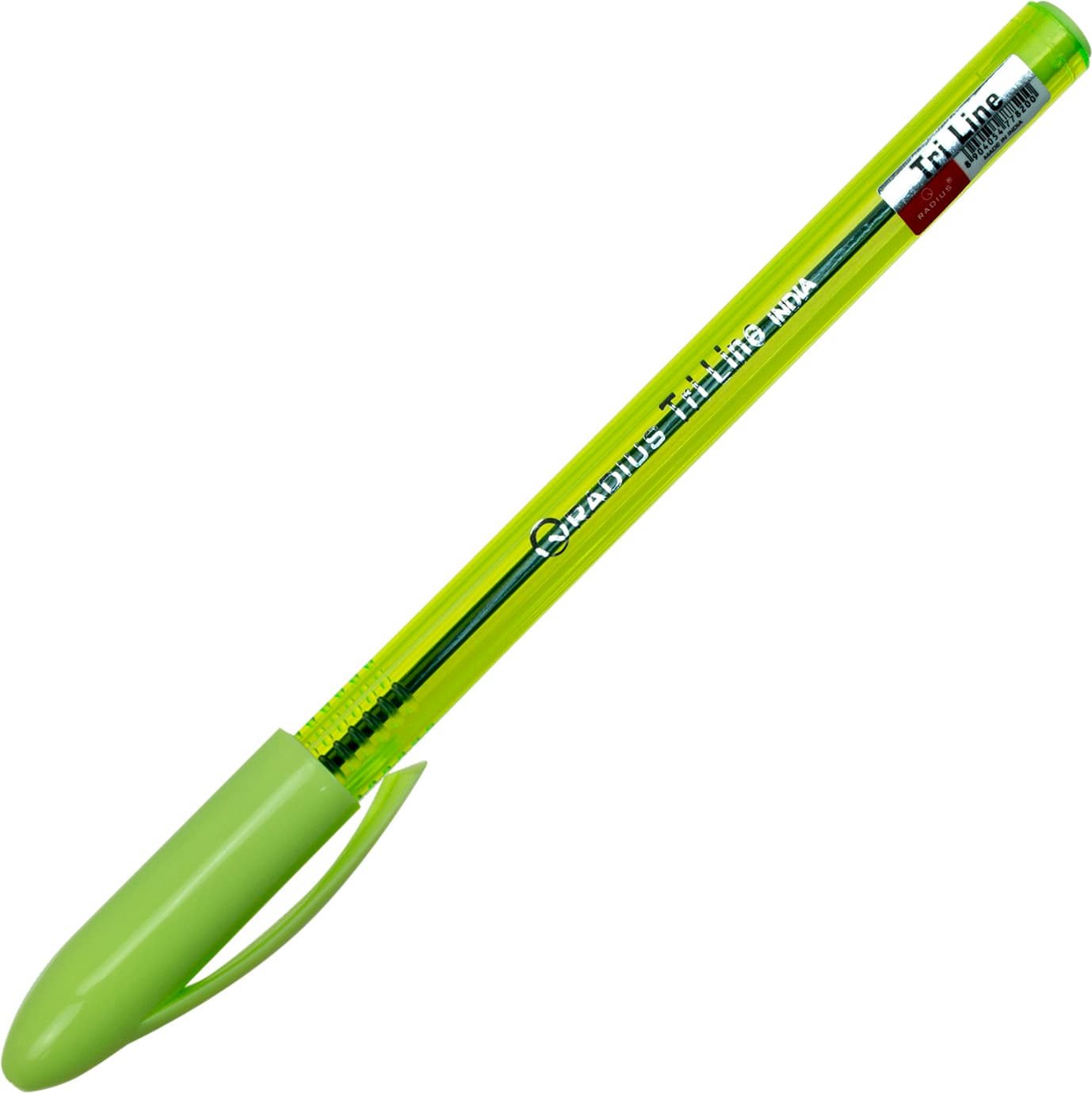 Ручка кулькова Radius Tri Line TT 0,7 мм синя, тонований корпус, в банці (20) 8200