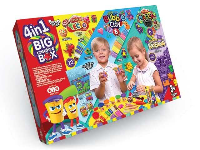 Набір креативної творчості 4в1 Big Creative Box DankoToys (4) BCRB-01-01U    