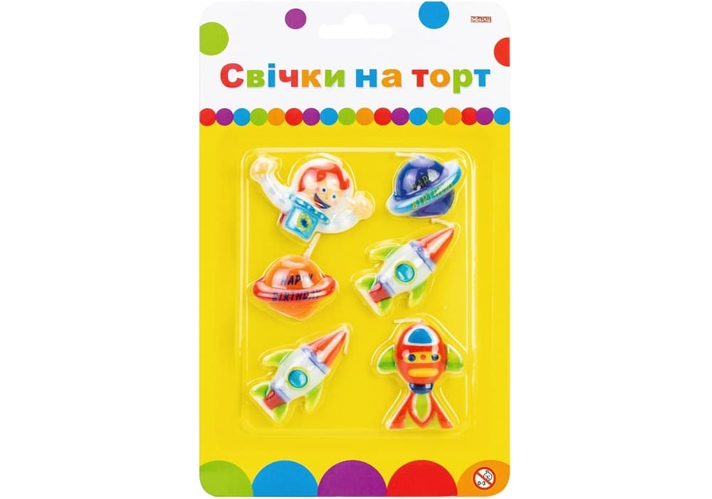 Набір свічок Космос 6 шт (24) MX624028