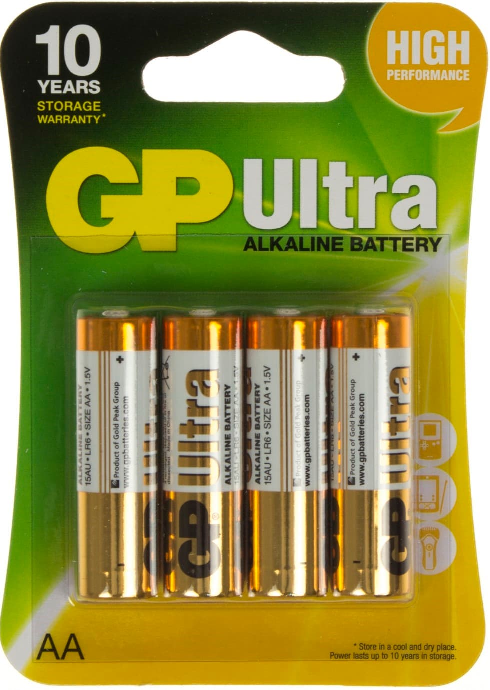 Батарейки GP Ultra 15AUHM-2UE4 LR-06 блістер 4 шт (10) (80)
