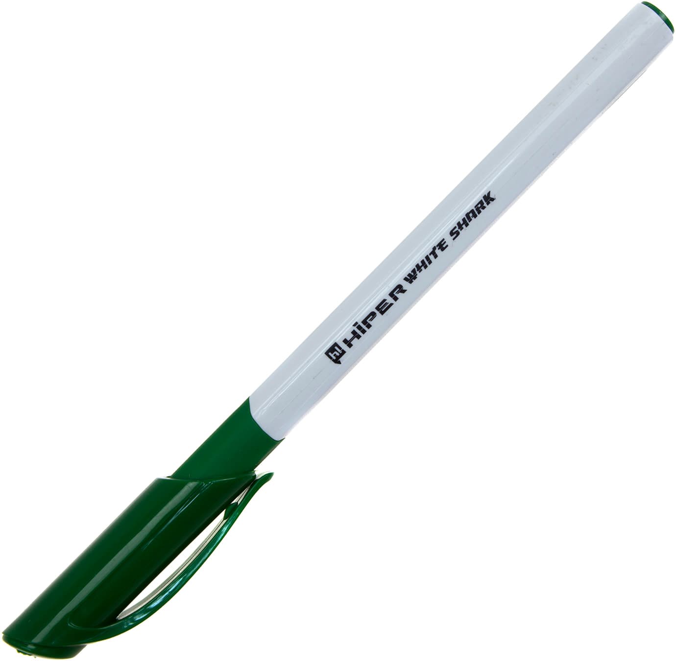 Ручка гелева Hiper White Shark 0,6 мм зелена (10) (100) HG-811