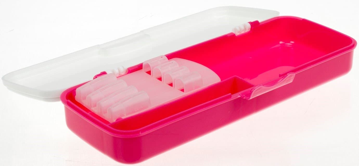 Пенал CoolForSchool пластиковий з застібкою Pink (48) CF85993/8012