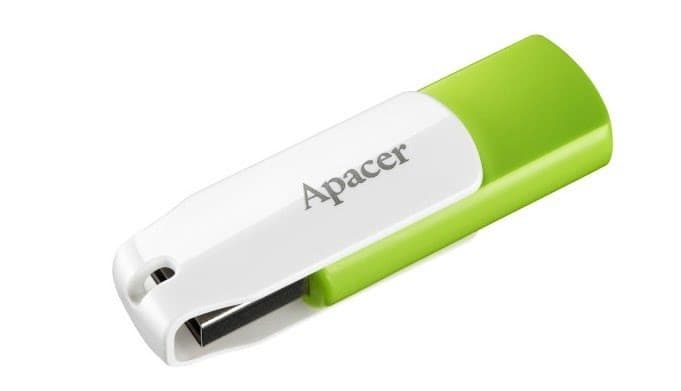 Флеш-пам'ять 32GB Apacer AH335 USB 2.0 green/white 4354