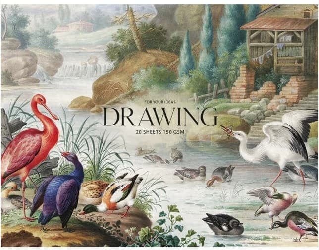 Альбом для малювання склейка 20 аркушів A4+ 150 гр/м2 Muse Drawing Школярик (1) PB-GB-020-049