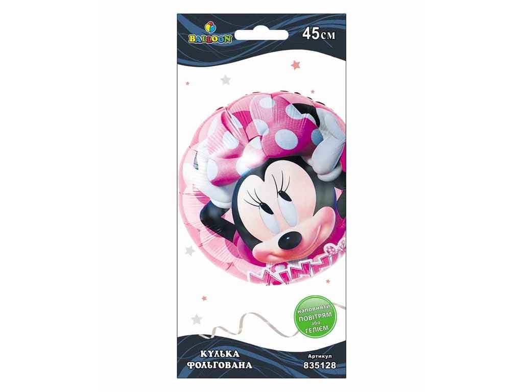 Шарик воздушный фольгированный Minni Mouse 45 см Pelican (5) №835128