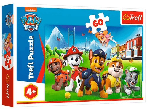 Пазли Trefl 60 елементів Патруль у дворі. Nickelodeon: Щенячий патруль  