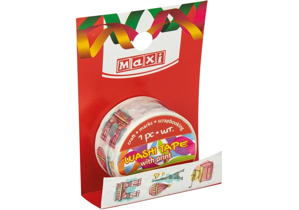 Стрічка декор. "Maxi" з принтом 20ммх2м №MX62007