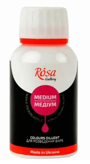 Медиум для разбавления акриловых красок 125 мл Rosa Gallery 352010101
