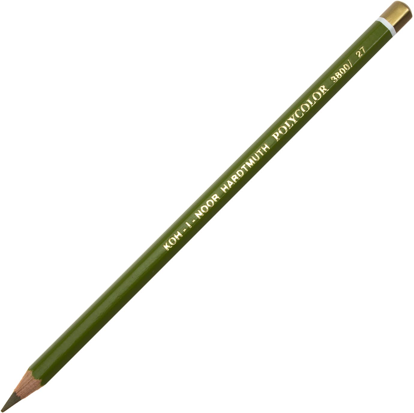 Карандаш цветной Koh-i-noor Polycolor художественный ovlive green dark/оливковый темно-зеленый (12) 3800/27