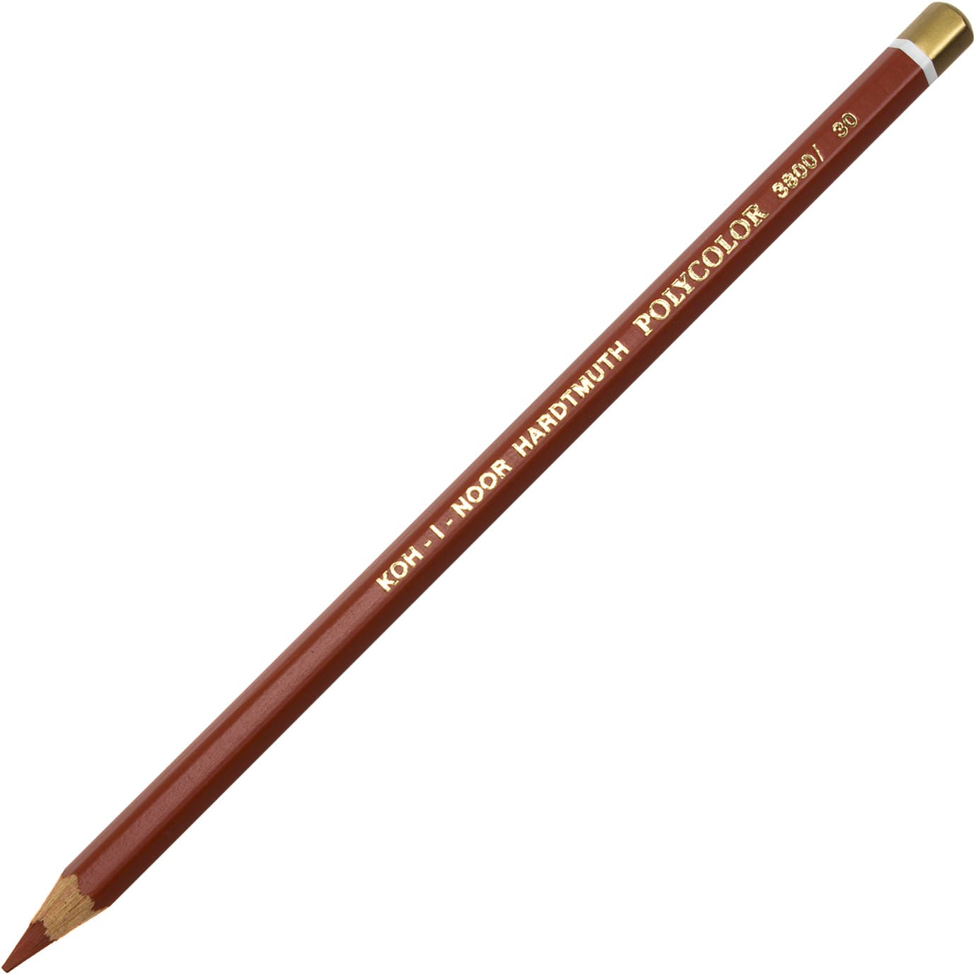 Карандаш цветной Koh-i-noor Polycolor художественный reddisn brown/красно-коричневый (12) 3800/30