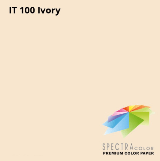 Папір кольоровий А4 80 г/м2 пастель Spectra Сolor Ivory 100 слонова кістка (10)