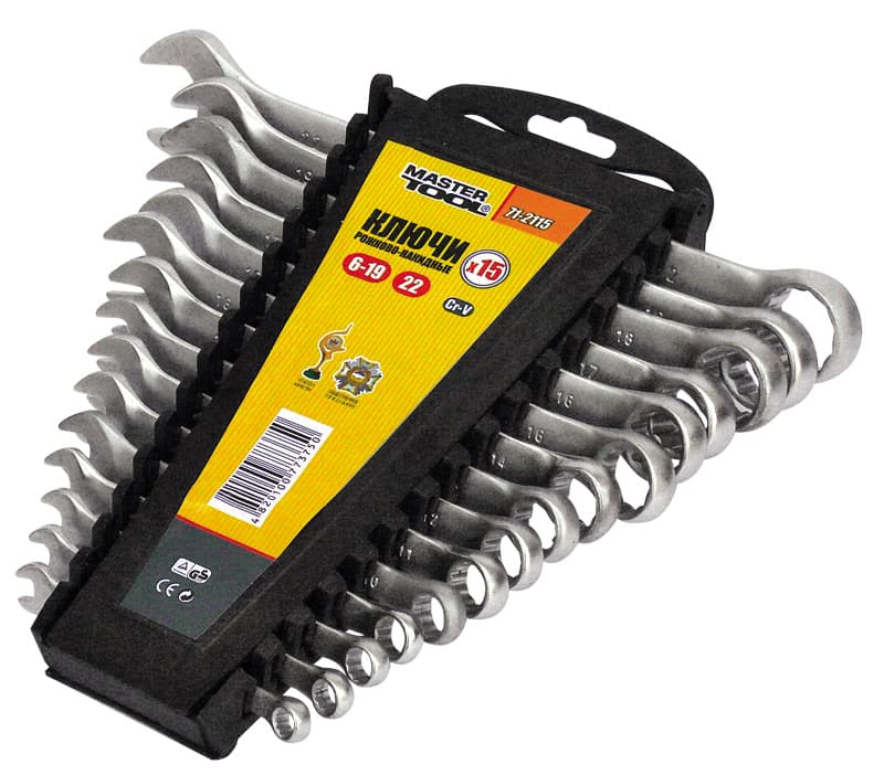 Набір ключів комбінованих Master Tool 12 шт 6-22 мм №71-2112