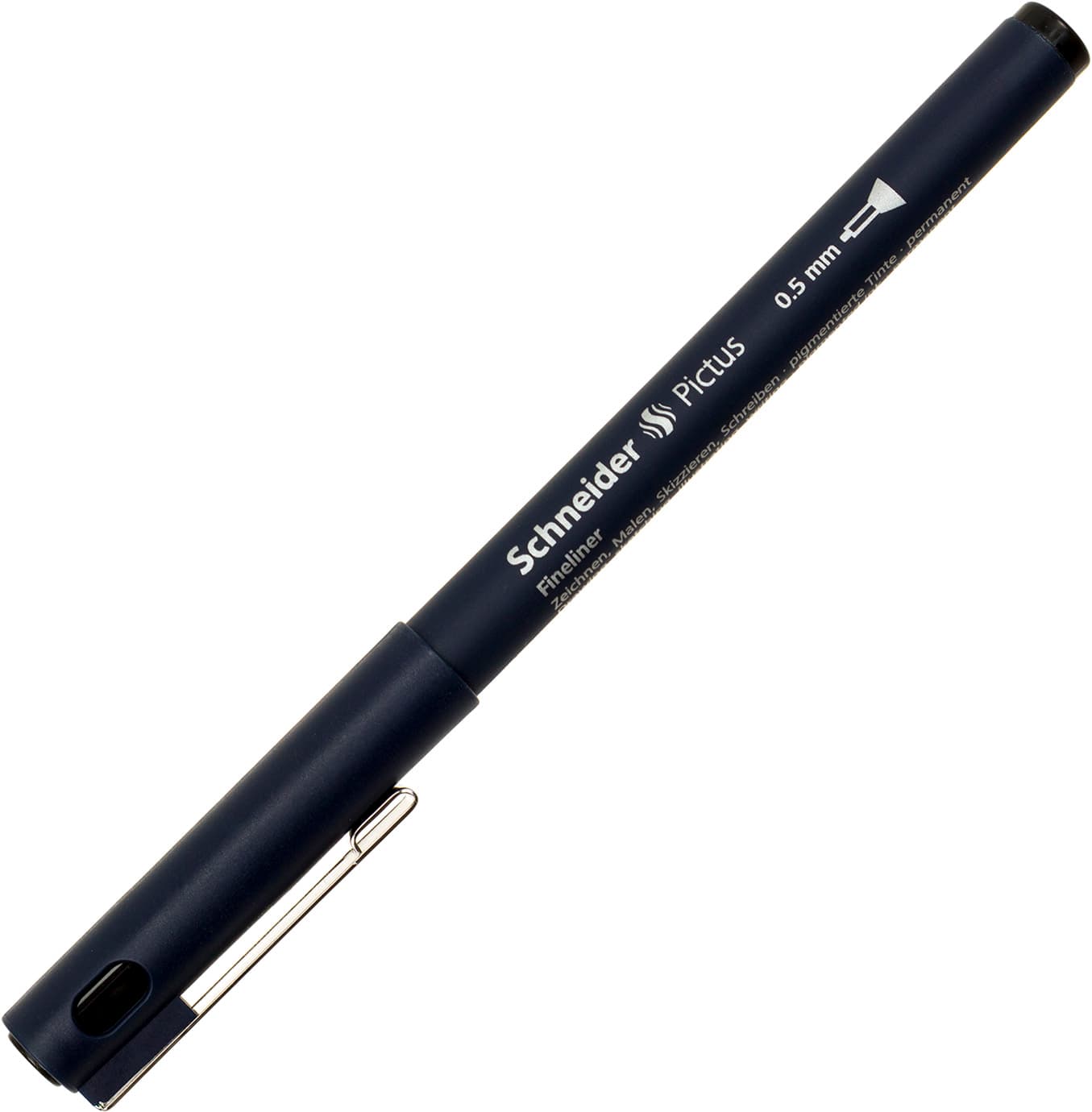Лінер Schneider Pictus 0,5 чорний для креслення та малювання (6) №S197501