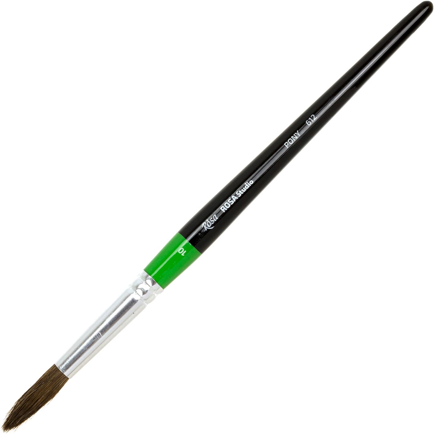 Пензлик художній поні круглий 10 Rosa Start коротка ручка (6) 612/18661210