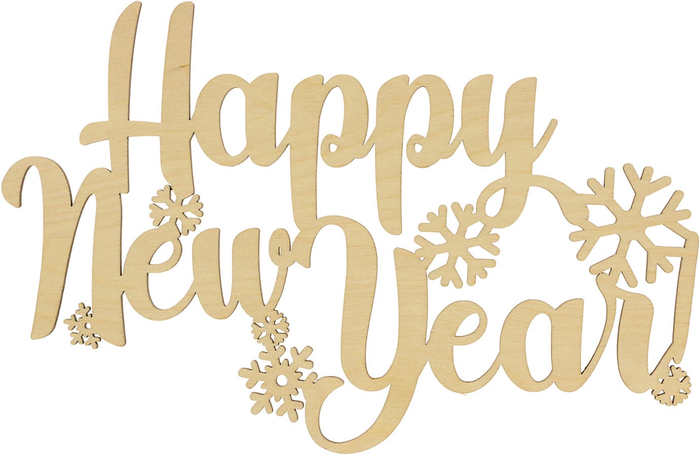 Напис Happy New Year 20х30см фанера