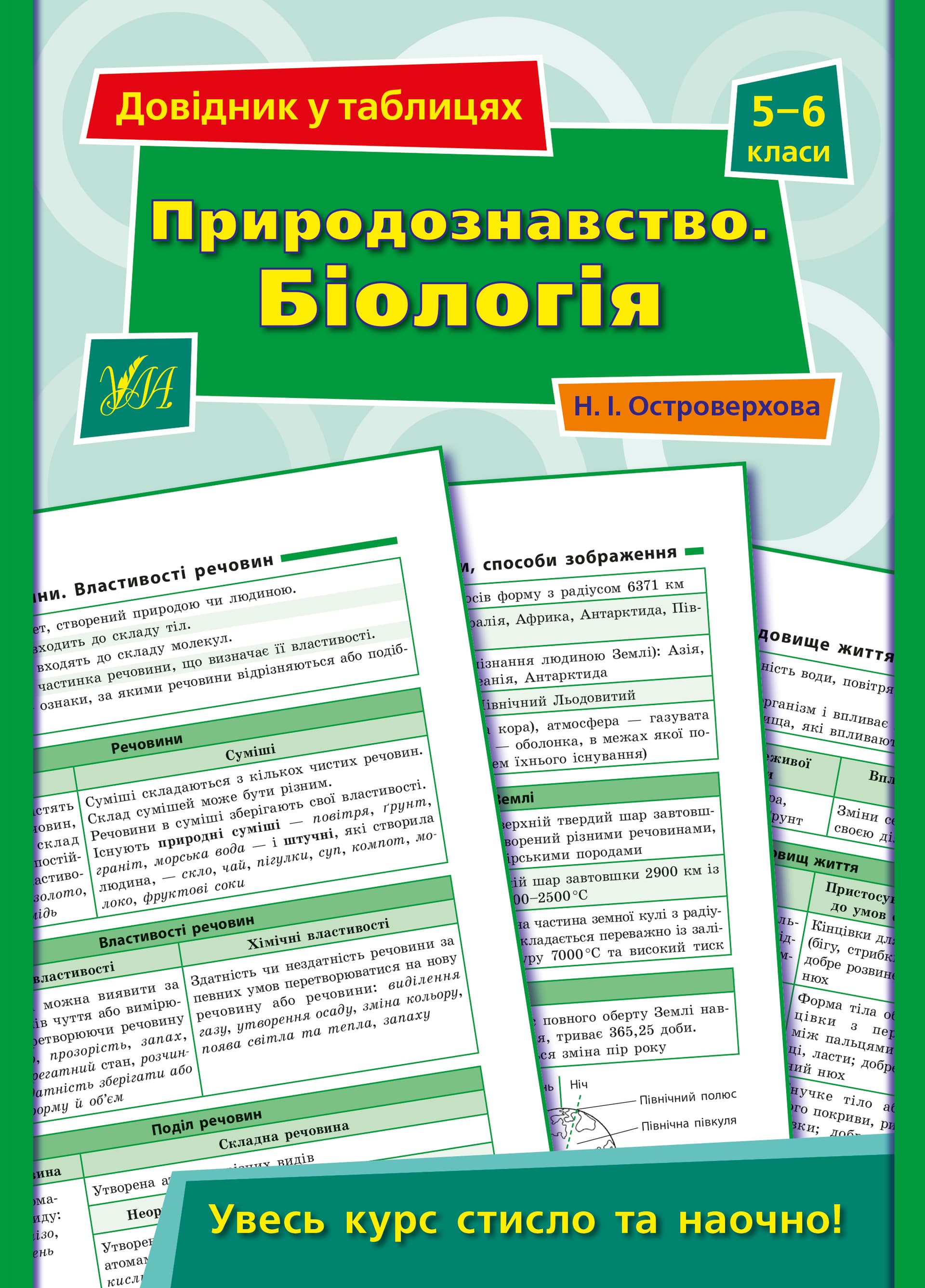 Книжка А5 "Справочник в таблицах. Природоведение. Биология" 5-6кл./УЛА/(30)