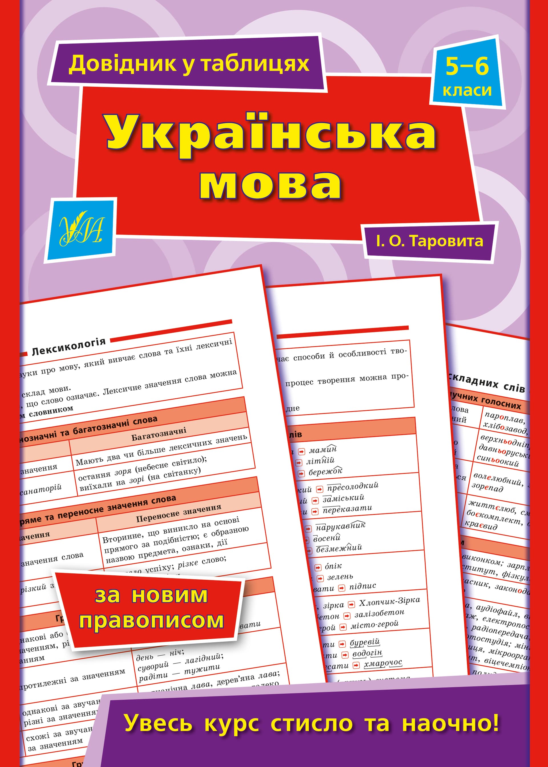 Книжка A5 Довідник у таблицях. Українська мова 5-6 клас УЛА