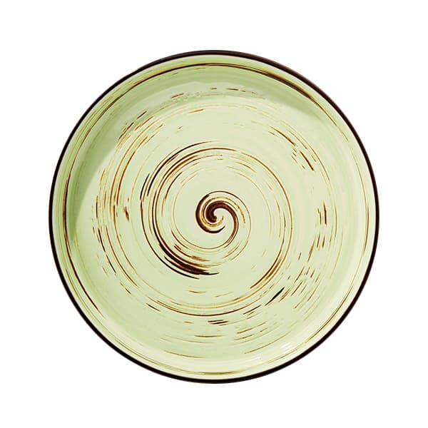 Тарелка керамическая Spiral Pistachio 23 см Wilmax (3) (24) №WL-669119/1198