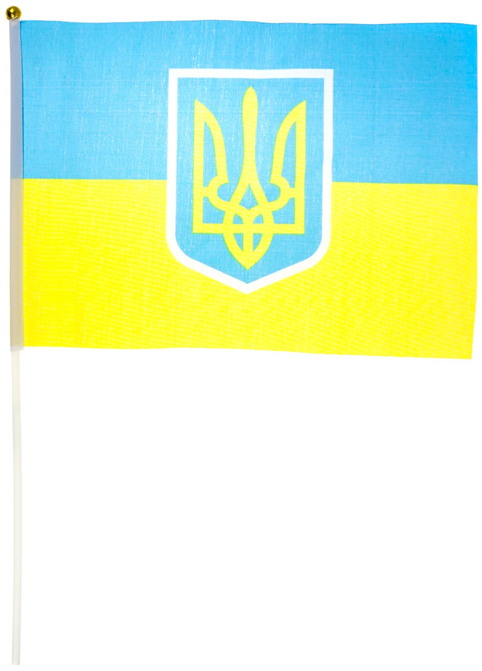 Прапор України з тризубом 20х30см (12) (2400)