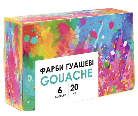 Гуаш "Школярик" Genius 6кольор. 20мл №301109001 (20)