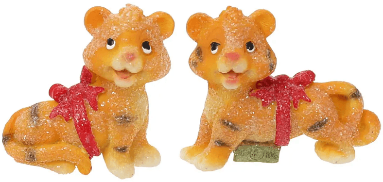 Магнит декор. "Тигрёнок с бантиком" 5см №424-239/Bonadi/(24)