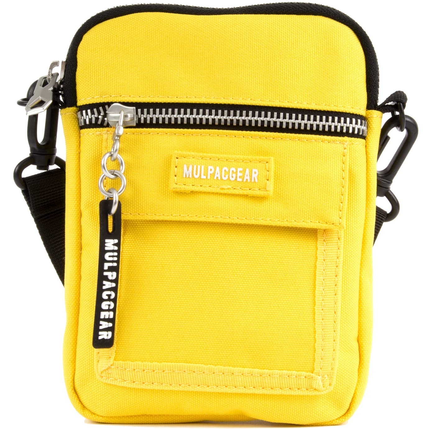 Сумка плечевая 1от., 2карм. жёлтая №ML-001-yellow